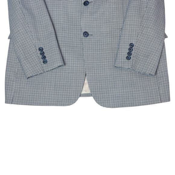 Joseph Abboud Wool Houndstooth Blazer Sport Coat 2-Button Jacket Sz 42L - Picture 5 of 13